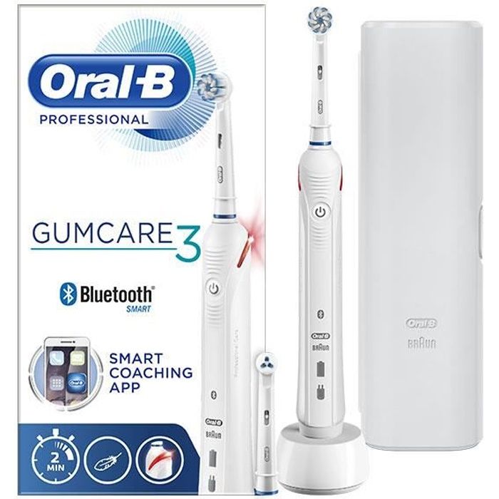 Brosse à Dents Électrique OralB Professional Soin Gencives 3 Blanc