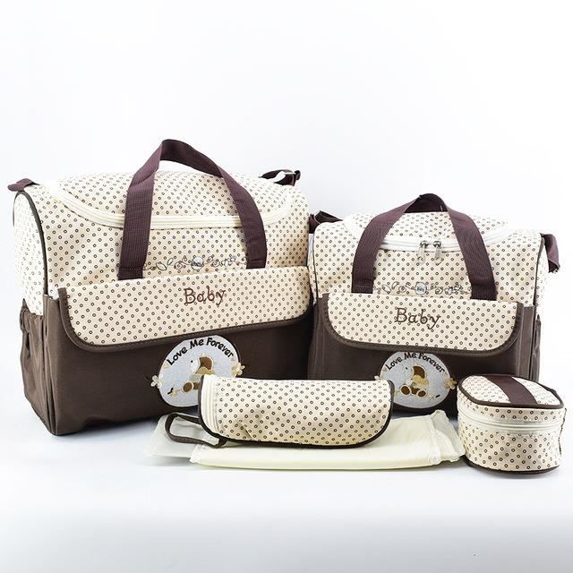 5pcs Set de Sac /à Main Langer B/éb/é Maman pour Promenade Voyage etc