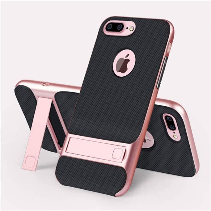Coque IPhone 6/6s Fermoir Papillon - Silicone TPU Antichoc, Support Intégré, Motif Kawaii - 7