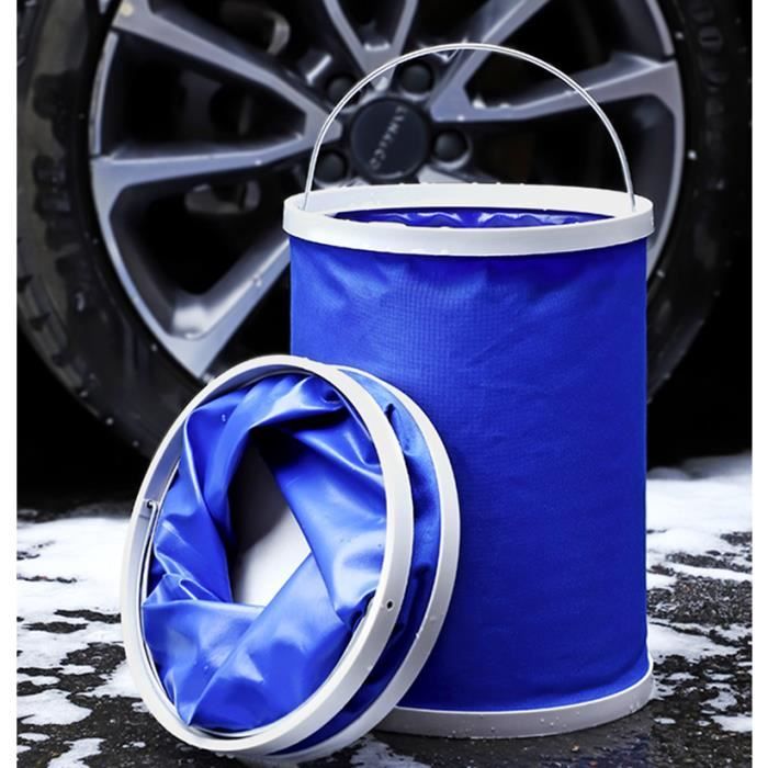 MMSGA Seau de Pêche Seau à Appâts de Pêche Pliable Portable,Conteneur d/'appâts de Pêche Vivants Multifonctionnel Sac de Pêche EVA de Camping en Plein air et Seau de Protection de Poisson