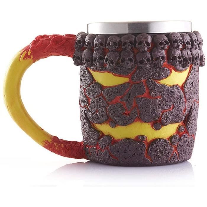 KMFASVX Figurine Squelette Gothique En Résine,Statue Crâne Cool