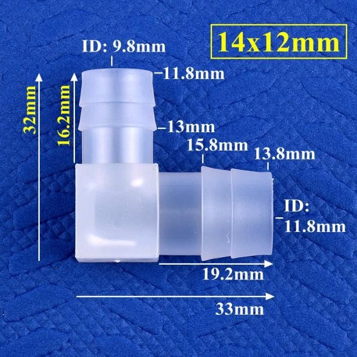 Lot 8 Coudes PVC 90 Degrés 50mm QUARKZMAN - Raccords Tuyau Blanc Pour DIY Meubles Et Jardin