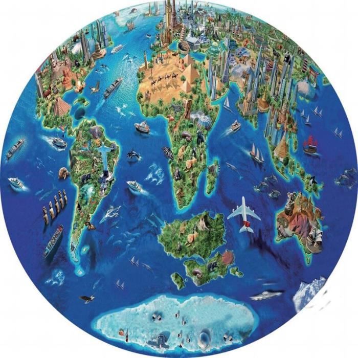 GLOBLELAND – Puzzle En Bois 200 Pièces – Tortue De Mer – Formes Uniques D’animaux – Cadeau Adulte Et Enfant – Déco Et Apprentissage