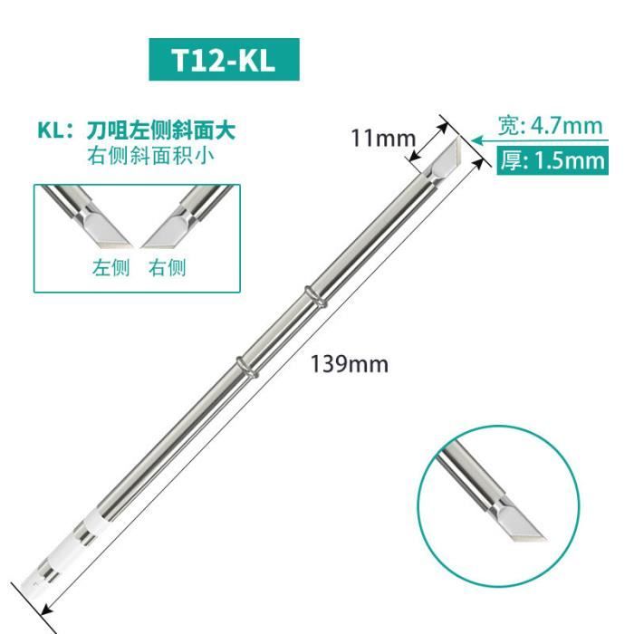 Pointe De Fer à Souder Hakko T15-D08 - Forme Ciseau 0,8 Mm - Pour FM-2027/2028, FX-951...