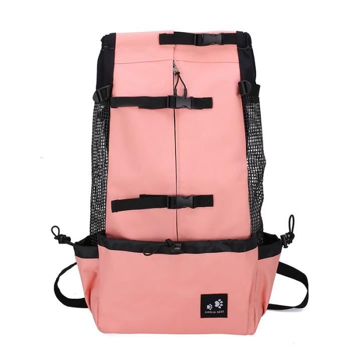 Sac à Dos Transporteur Pour Petit Chien Jusqu'à 5 Kg - Bretelles Réglables, Respirant - Pour Randonnée, Voyage (Noir, M) - 6
