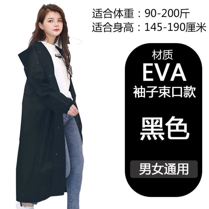 Keyri Vêtement Poncho De Pluie EVA KEYRI - Imperméable Réutilisable - Taille Unique 125x68cm - Blanc Cape De Pluie