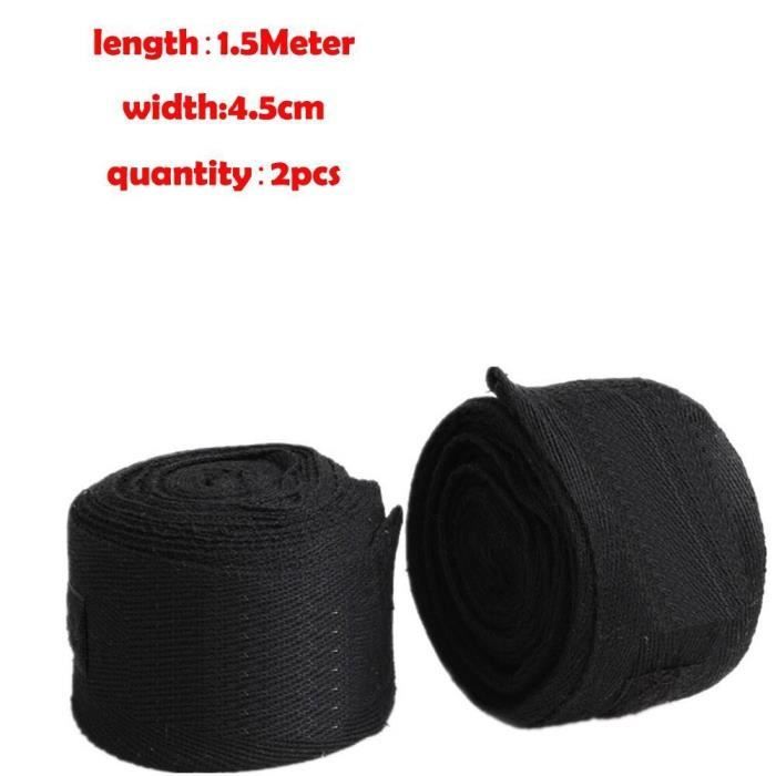 Bandages Boxe AQF 100cm - Rembourrage Gel - Pour MMA/Muay Thai - Homme/Femme - Paire