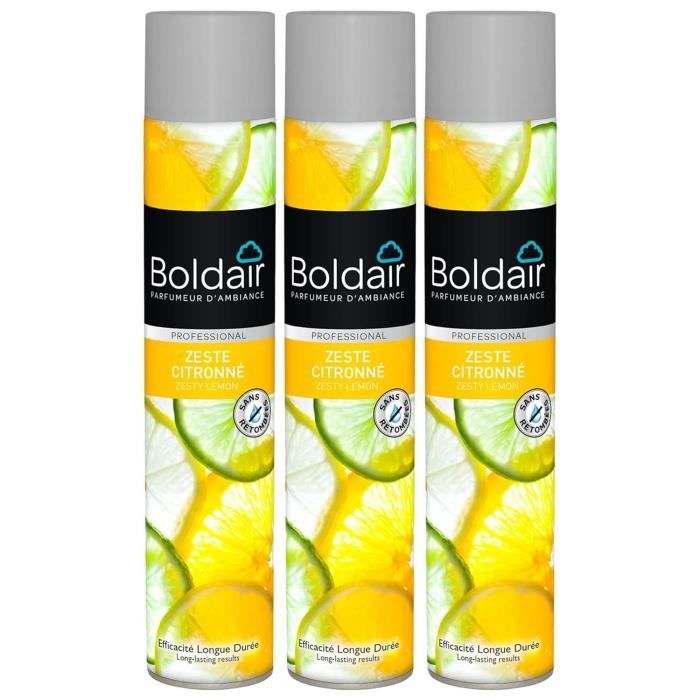 Lot de 3 Désodorisants d’atmosphère 500 ml parfum Citron Professional