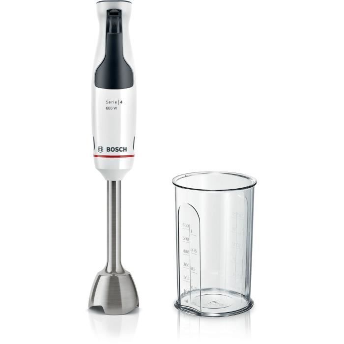 Mixeur plongeant BOSCH ErgoMaster Série 4 - 600 W - 4 lames QuattroBlade