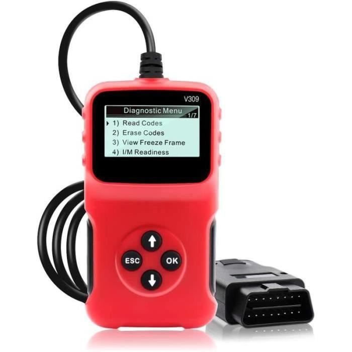 Scanner OBD2 Autel AL319 | Lecture/Effacement Codes Erreur | Français | Pour Essence Et Diesel