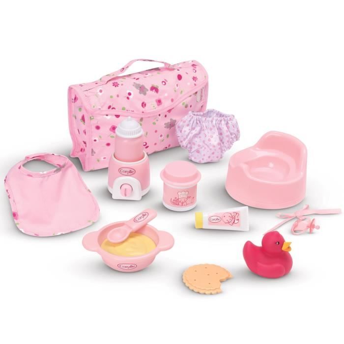 Corolle - Grand coffret d'accessoires de bébé (cerise)