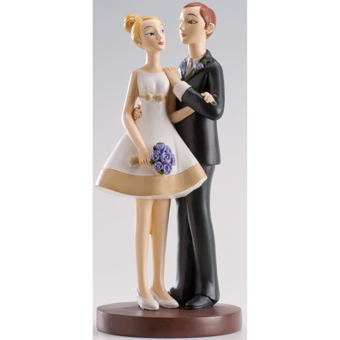 Figurine Gateau De Mariage Harmonie 16 Cm Dekora Couleur Cdiscount Maison