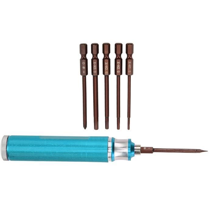 Rowiz Lot de 6 outils de réparation RC Tournevis hexagonal 1,5 2,0 2,5 Rowiz Lot de 6 outils de réparation RC Tournevis hexagonal 1,5 2,0 2,5
