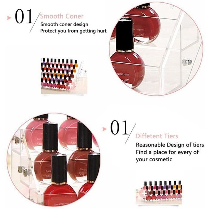 Organisateur Support Pour Vernis à Ongles 7 étages - Marque Greensen, Dimensions 35x33x5.5 Cm, Neuf