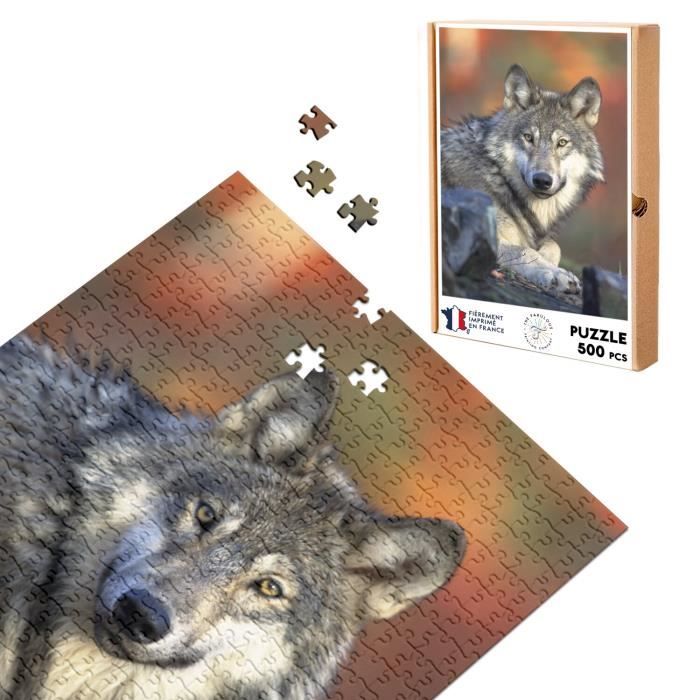 TRÈS RARE puzzle heye collection Loup 500 pièces « Ciao Bambino