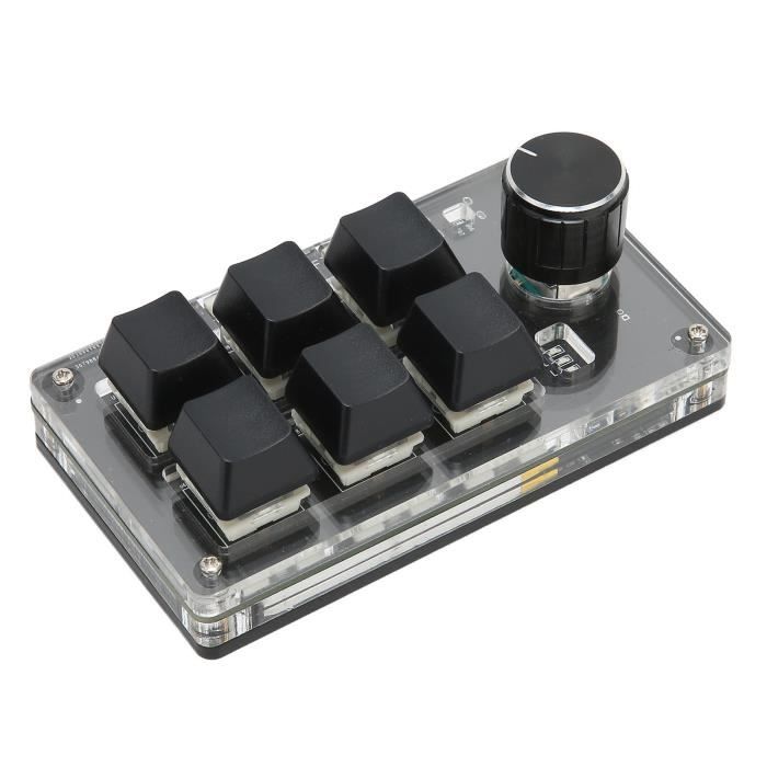 PCsensor Mini clavier de jeu mécanique filaire USB de type C à 3 touches Programme personnalisé avec LED RVB pour le travail de bureau OSU PCsensor Mini clavier de jeu mécanique filaire USB de type C à 3 touches Programme personnalisé avec LED RVB pour le travail de bureau OSU