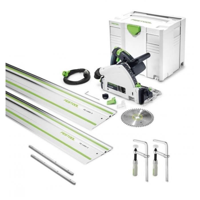 Scie Plongeante O160mm Coupe 55mm 1050w Ts 55 Rebq Plus 2 Serre Joints 2 Connecteurs Et Un Rail De Guidage Festool 575961 Achat Vente Scie Electrique Scie Plongeante O160mm Coupe Cdiscount