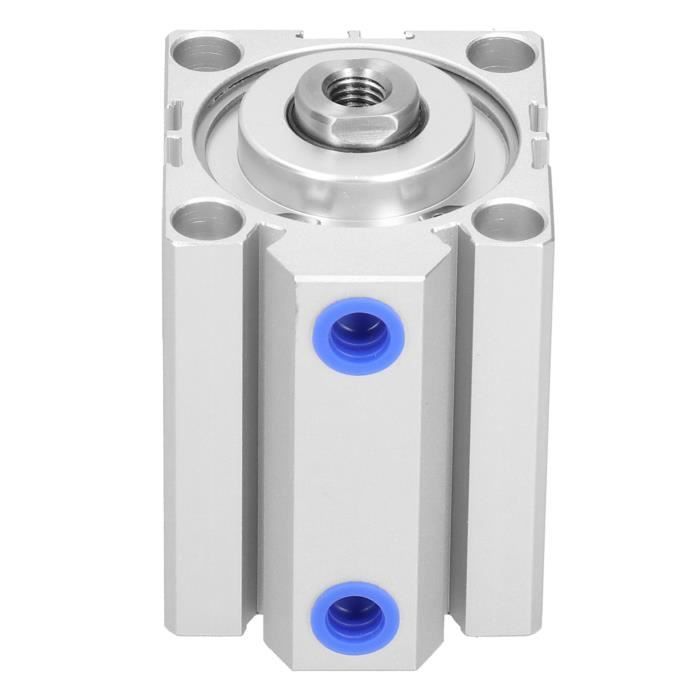 Cylindre Pneumatique Double Tige TN20 X 50-S - Course 50mm, Alésage 20mm, Double Action 0,1-1,0 MPa