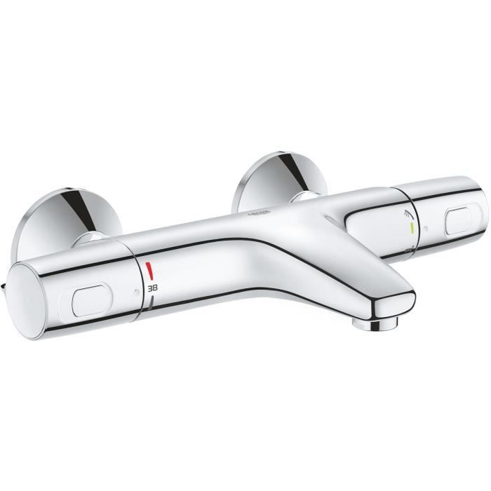 GROHE Mitigeur thermostatique Bain / Douche Precision Trend, protection anti-brûlure, raccord fileté