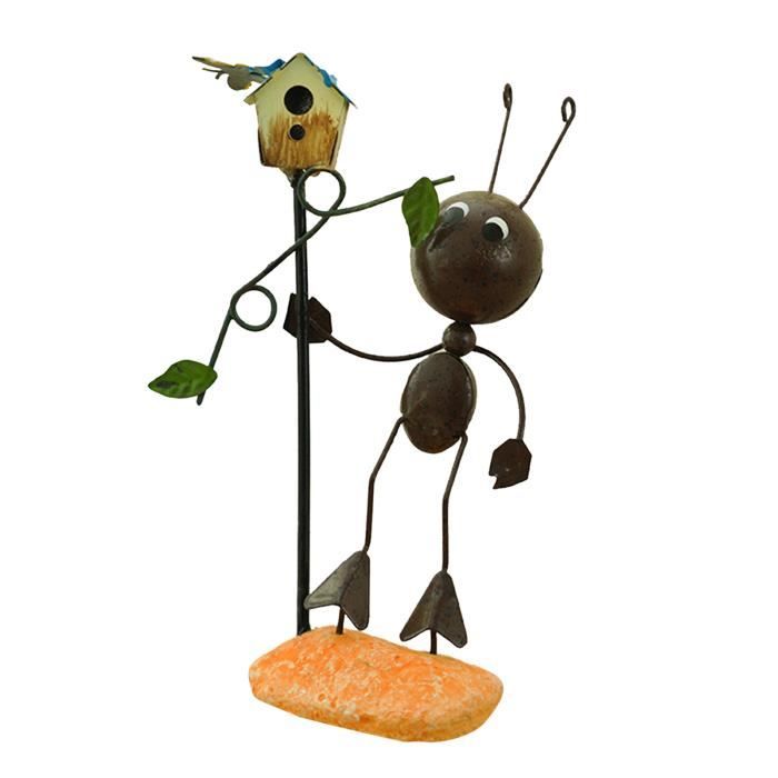 Achetez Sculpture en bronze Fourmi avec feuille, jardin | ars mundi