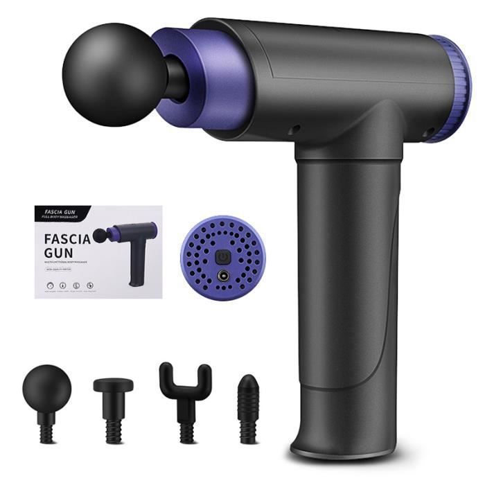 Xiongmin Masseur Pistolet De Massage Musculaire Appareil De Massage Pour Recuperation De Fatigue 5 Positions 4 Tete Sans Fil Cdiscount Electromenager