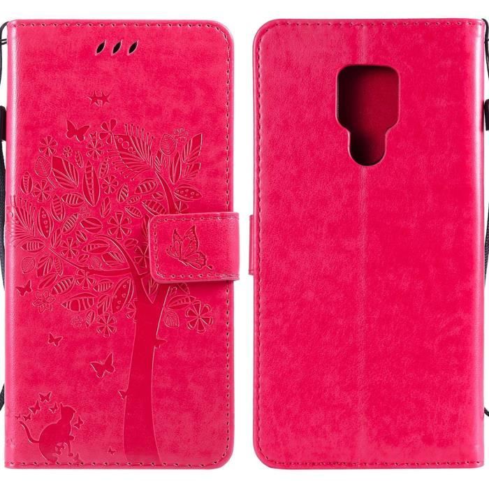Coque Huawei Y5 2019 Motif Mandala En Cuir Rabat, étui Portefeuille