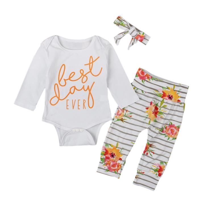 0 24 Mois Bebe Fille Pyjama Fleuri 3 Pcs Ensemble De Vetements Nouveau Ne Body Pantalon A Raies Fleur Bandeau Blanc Cdiscount Pret A Porter 0 24 Mois Bebe Fille Pyjama Fleuri 3 Pcs Ensemble De Vetements Nouveau Ne Body Pantalon A Raies Fleur Bandeau Blanc Cdiscount Pret A Porter