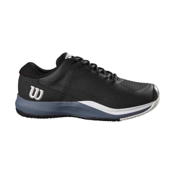 chaussures de tennis de tennis wilson rush pro ace clay - black/china blue - 48