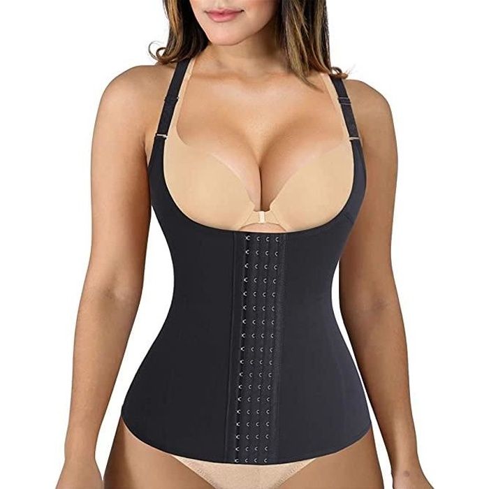 BUSTIER - CORSET Femme Gaine Amincissante Ventre Plat Invisible Serre  Taille Corset Minceur Body Sculptant Shapewear Noir - Cdiscount  Prêt-à-Porter