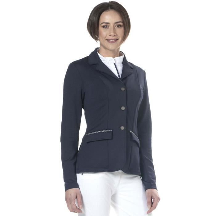 Veste D'équitation Femme Equiline Glamour - Marine, Taille 38 IT (42 FR), Neuve