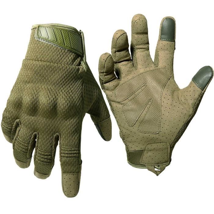 GANT POUR ECRAN TACTILE,Black-XL--Gants tactiques à doigt complet pour