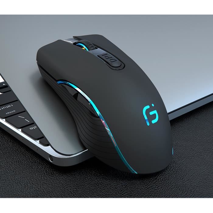 Souris BluetoothSouris Sans Fil 2.4G NetBoat Souris sans Fil Bluetooth Rechargeable silencieuse(Deux-Mode: BT5.0+2.4G)