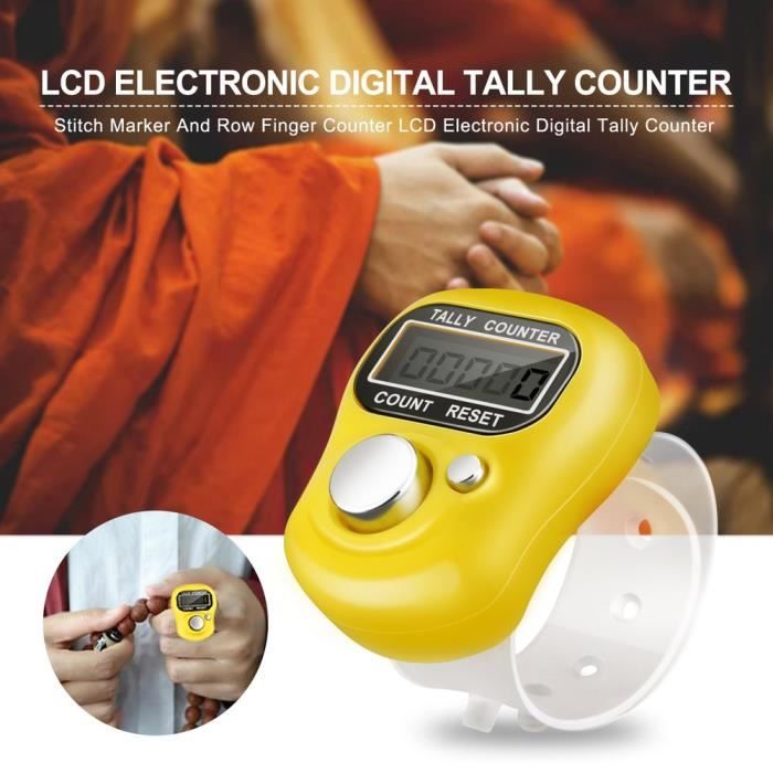 Mini compteur à 5 chiffres de doigts LCD numérique avec batterie incluse  couleur aléatoire - Cdiscount Sport