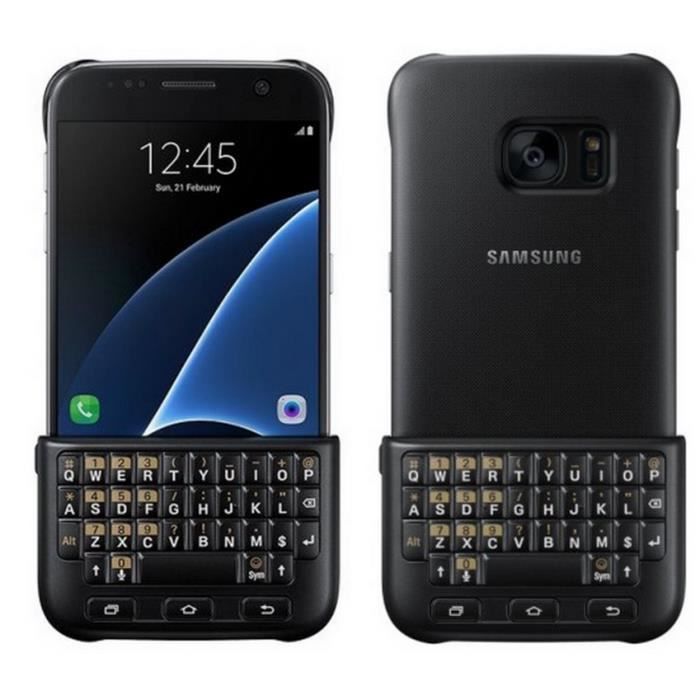 Samsung Coque clavier Cover Noir Pour Samsung Galaxy S7 Edge