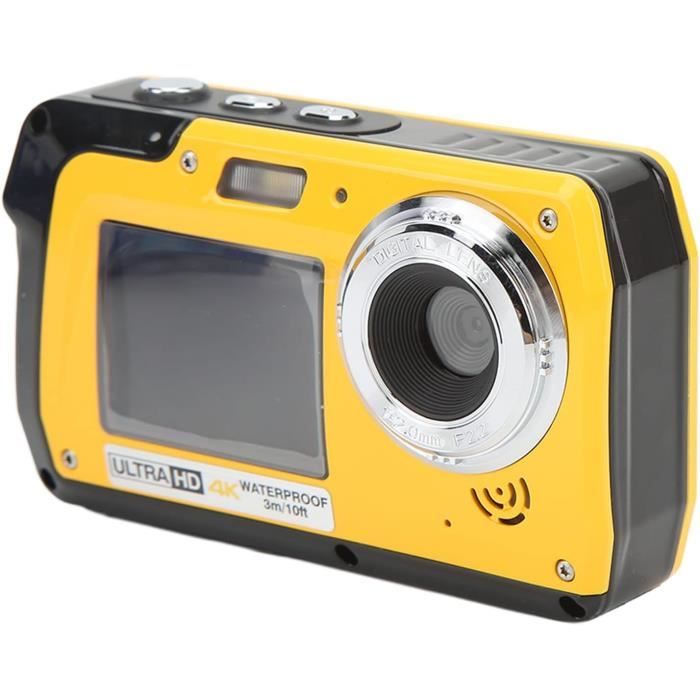 Appareil Photo étanche YISENCE 56MP 4K - Double écran, Autofocus, Parfait Pour Snorkeling Et Sports Nautiques