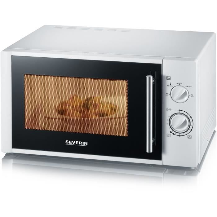Severin MW 9722 Micro-ondes 800 W Volume de cuisson 20 l Grill et air chaud En acier inoxydable 