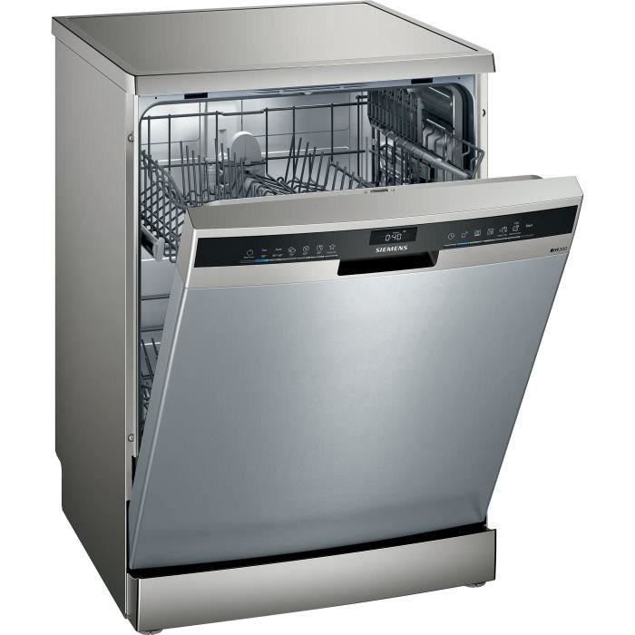 Lave-vaisselle pose libre SIEMENS SN23HI36TE iQ300 - 12 couverts - Induction - L60cm - Home Connect - 46dB - Silver inox