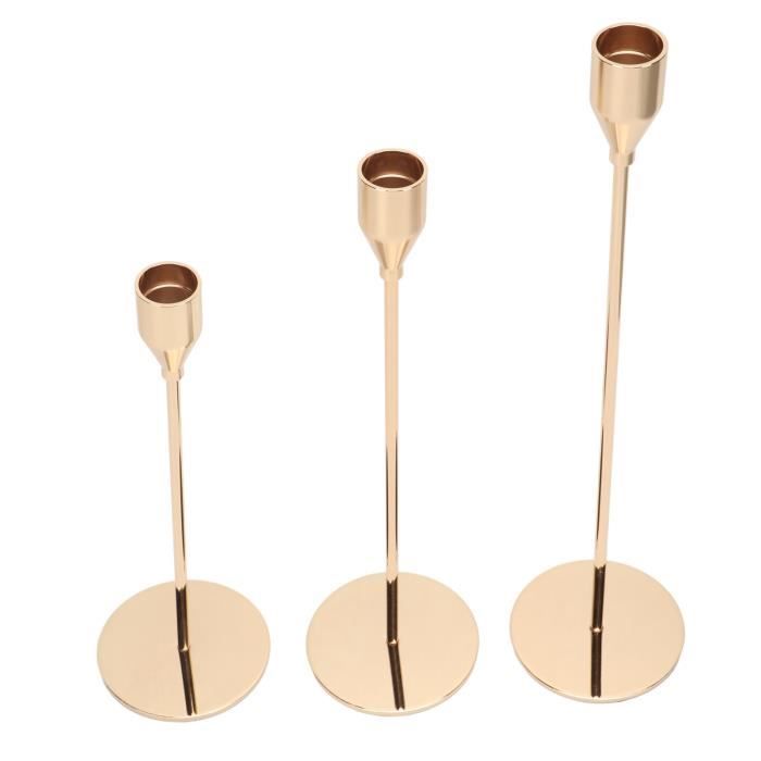 Sonew bougeoirs Bougeoir en Métal, Bougeoir Design Rétro en Métal doré ...