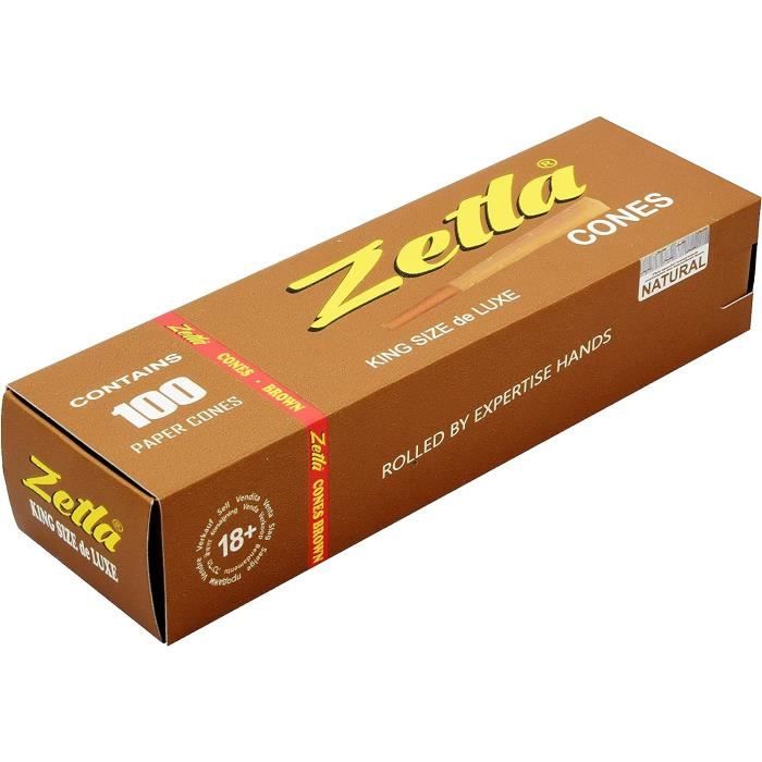 Zetla 64 Cônes Pink De Luxe Taille - Tubes Préqués Avec Filtre Pour Joints (109 X 30 Mm)