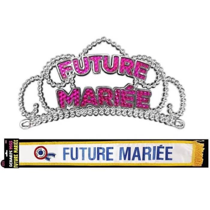 ECHB09-DM09F S Cadeau 1 diad/ème et 1/écharpe Enterrement de Vie de Jeune Fille