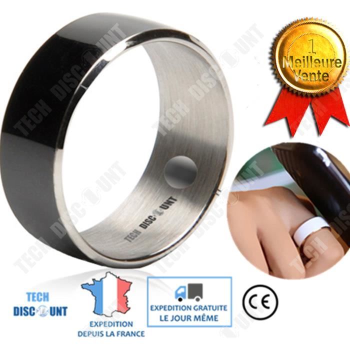 Anneau Intelligent NFC Suivi Activité & Sommeil - Hommes Femmes - Température Corporelle & Pas
