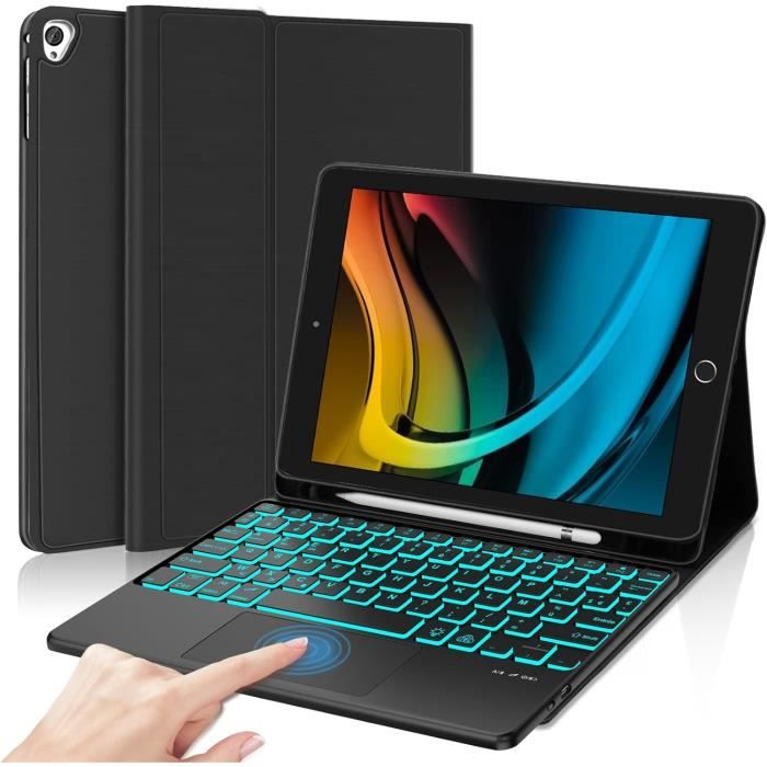 Clavier Bluetooth AZERTY Magnétique Pour IPad 9e/8e/7e Génération, Air 3, Pro 10.5 - Coque Avec Porte-Crayon