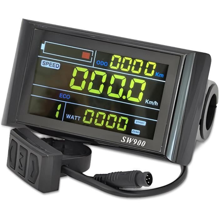 Compteur De Vélo Electrique Avec Sw900 Écran Couleur Lcd, 20Fonctions