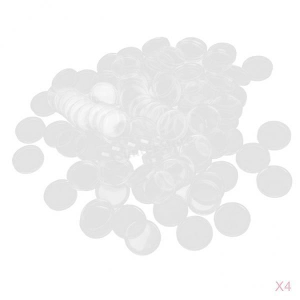 30x50 Mm - Boîtes Rondes En Plastique Pour Pièces De Monnaie - Maison