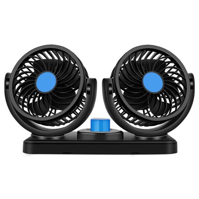 VGEBY ventilateur de voiture électrique Ventilateur de voiture à double tête 12V 10W ventilateur de circulation de