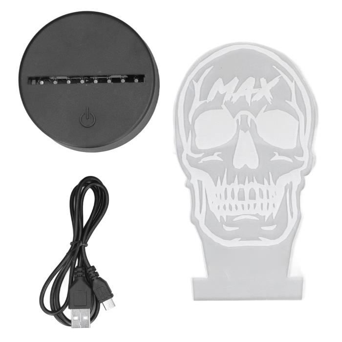 3D Lampe Visuelle Caméléon LED Veilleuse 16 Couleurs Tactile Lampe De