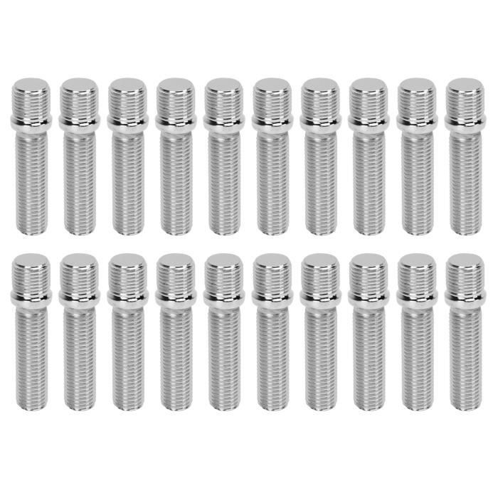 20 Goujons De Roue Allongés 12x1.5 - 50mm - Acier Haute Résistance - Compatible Audi A4 1998-2008 Et BMW