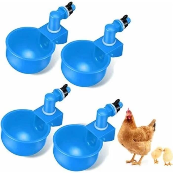 Comparer les prix de Abreuvoir automatique - YNKKVRE - 4 pcs - Bleu - ABS - Pour poules et volailles