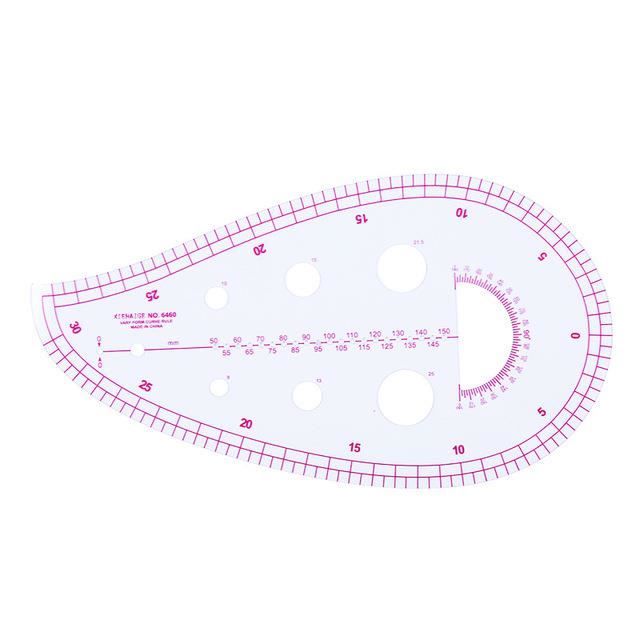 Règle De Coupe Incurvée Pour Patchwork - 3 Rayons (2.5cm, 5cm, 7.6cm) - Couture Et Quilting