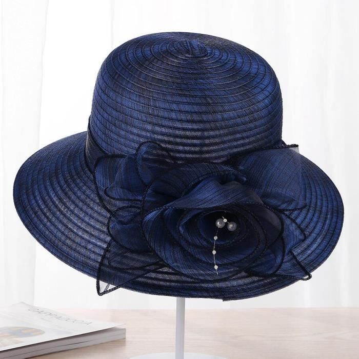 Bob à Fleurs Unisexe – Polyester, Circonférence 56-58 Cm, Pliable, Protection Solaire, Pour Plage, Pêche, Randonnée, Style Estival